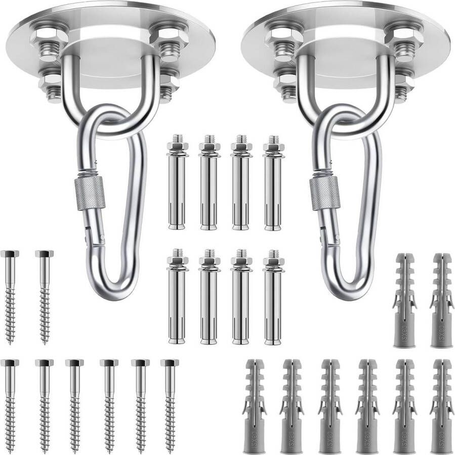 400 kg capaciteit plafondhaak premium roestvrij staal professionele schommelhaak voor hangstoel hanglamp hangmat bokszak schommel