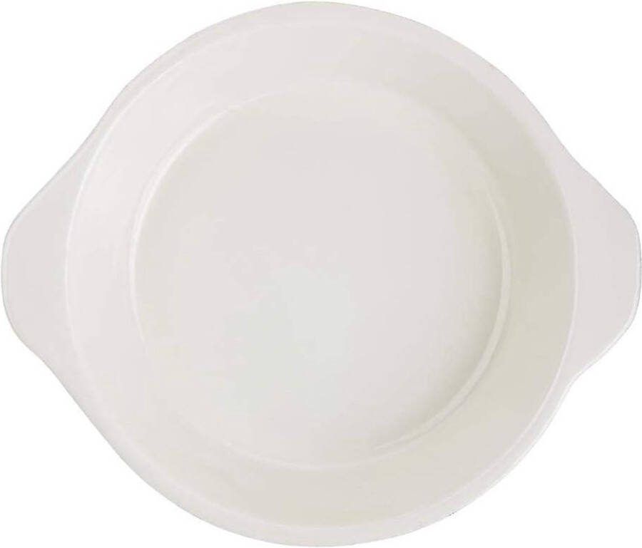 400ml Ronde Gietijzeren Gratin Schotel Oranje Bakken in Oven