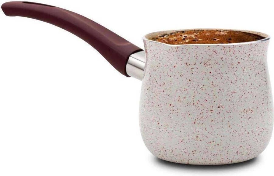 430 ml Turkse koffiepot met granieten coating voorbereiding Turkse koffie smeltkroes Koffiepot