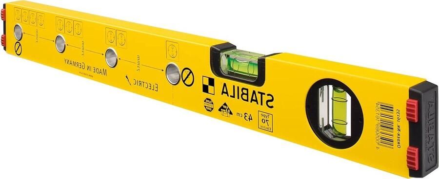 43cm Stabila Niveau 70 E Nauwkeurige Waterpas met Magnetische Strip