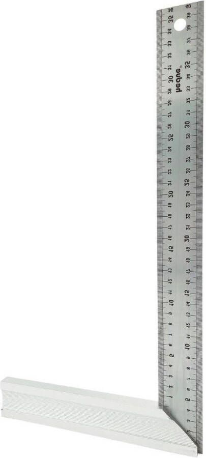45° aanslag Schrijnwerkerhaak Zware aluminium winkelhaak voor timmerwerk en slotenmakerswerk 400 x 40 x 1 mm