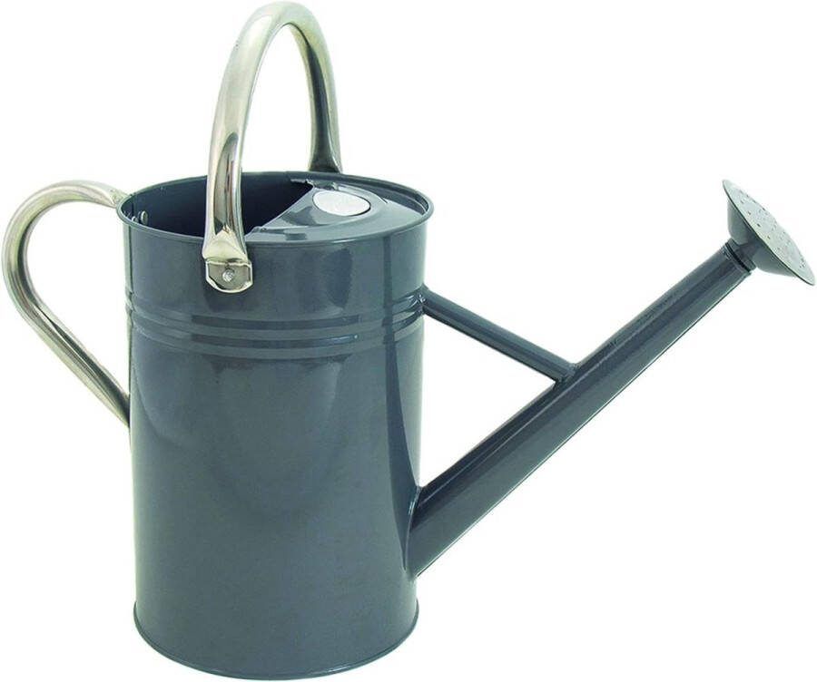 45 liter vintage gieter in steengrijs – verzinkte stalen kan voor dagelijks gieten met 2 handgrepen Watering Can