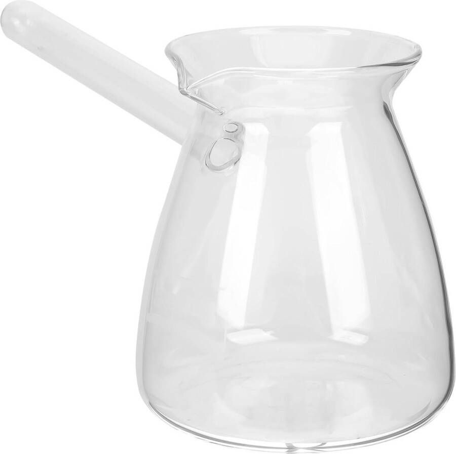 450 ml glazen Turkse koffiepot melkverwarmer boterwarmer chai kan Arabische koffiepot Griekse Cezve Ibrik voor het fornuis helder Koffiepot