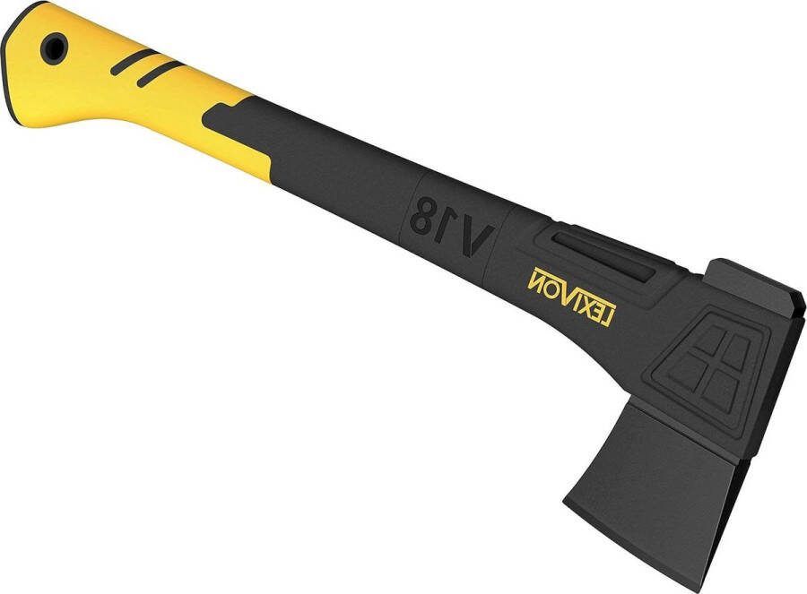 46cm axt survival Schutzhülle inklusive outdoor axt für Garten und Brennholz camping axt mit ergonomischem Griff leichter Glasfaserverbund-Stil