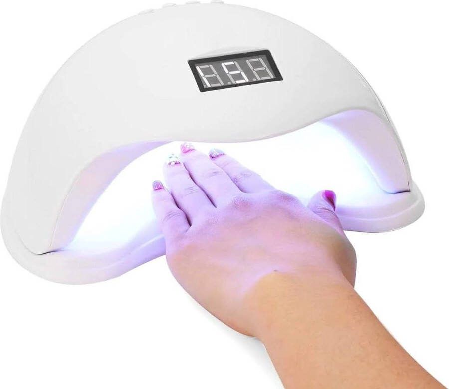 48 W professionele led- en uv-lamp nageldroger met automatische sensor 4 timers lcd-display gelmanicure en pedicure geavanceerde led-technologie nagelkunst thuis en in de salon