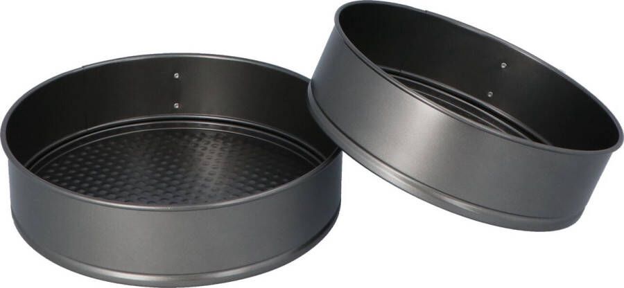 4Goodz Springvormset 2-delig 24 en 25 cm Anti aanbak laag
