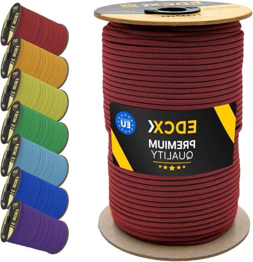 4mm 550 Paracord Touw 100m (330 voet) Type III Nylon Touw Rood