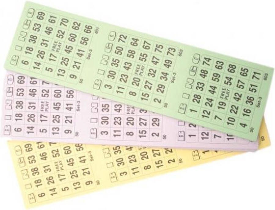 Merkloos Sans marque 4x blok Bingo kaarten met 1-75 nummers Bingo spellen accessoires van papier