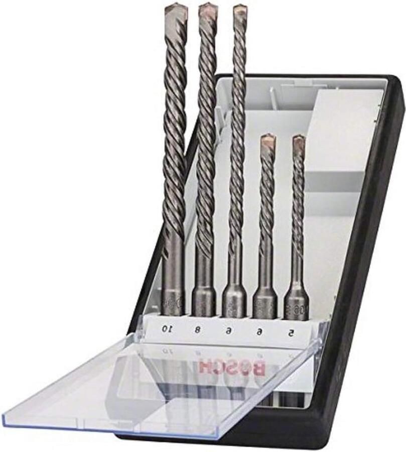 5-delige Robust Line hamerborenset SDS Plus-5 voor beton en accessoire boorhamer
