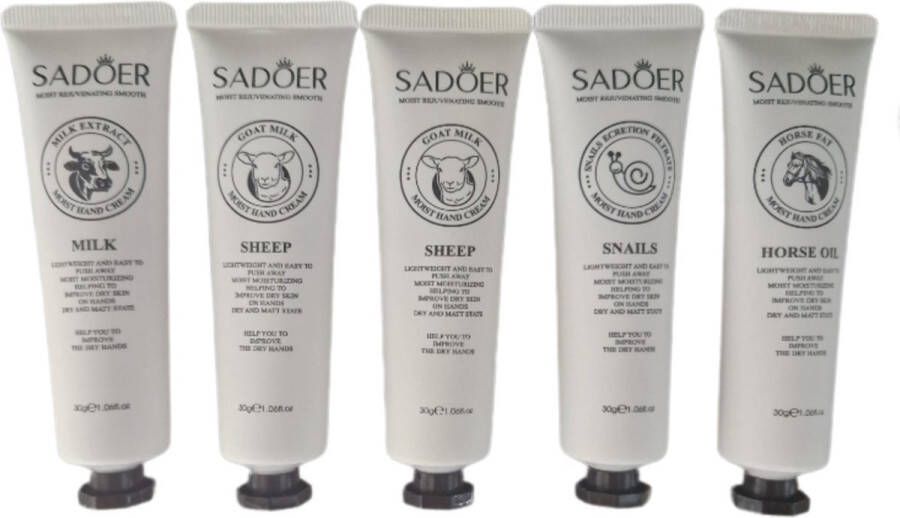 5 Handcreme set Hand creme Tegen droge handen