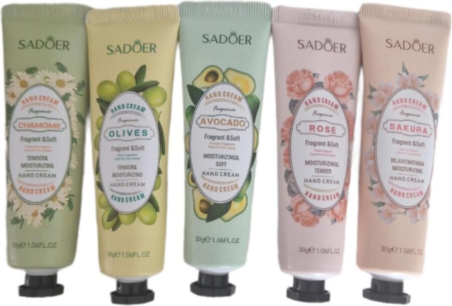 5 Handcreme set Hand creme Tegen droge handen