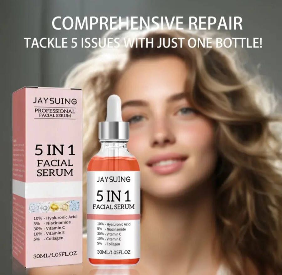 5 in 1 collageen creme lifting verstevigende effectieve anti rimpel gezichtsverzorging gegarandeerd