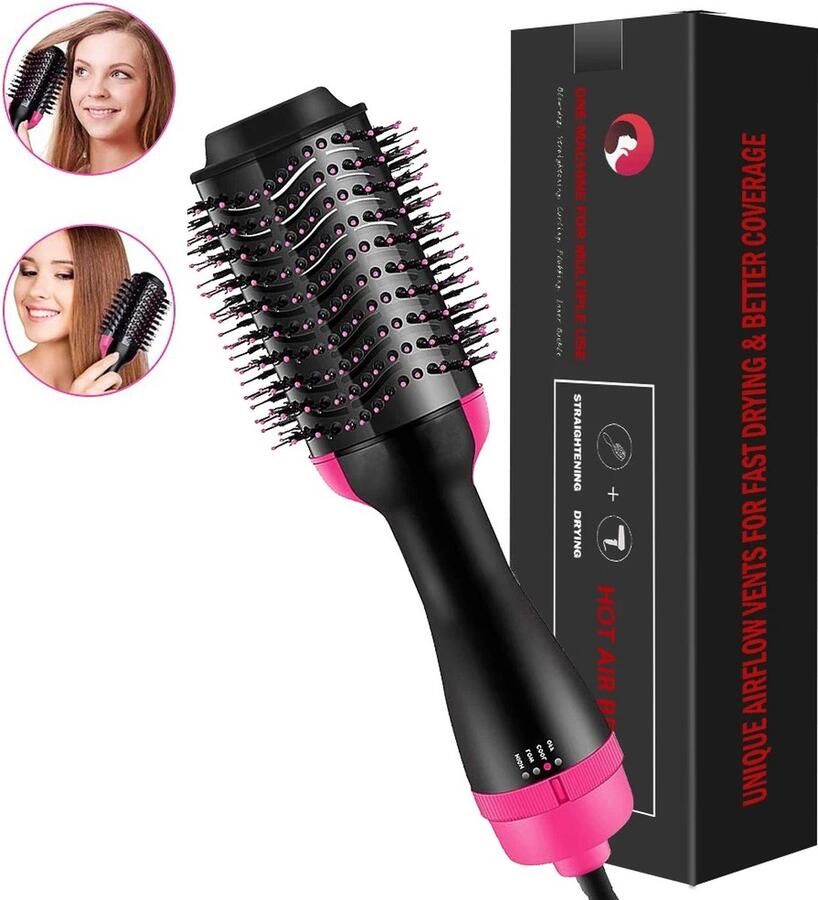 5 In 1 Elektrische Haarborstel Krultang Stijltang Föhn Volumizer Haardroger Borstel Stijl & Krullend Haar 1000W