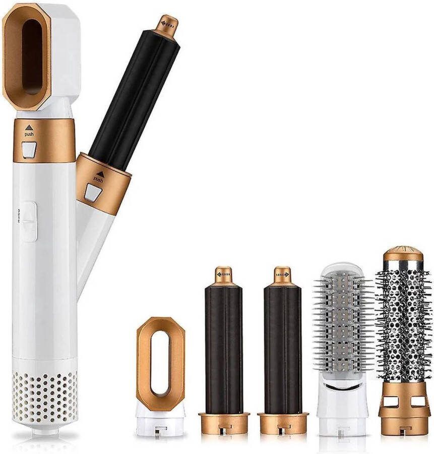 5 in 1 Luxe Krultang Fohn Krultang 5 in 1 Multistyler Airstyler Haarborstel Hairwrap Krulfohn 5 Opzetstukken