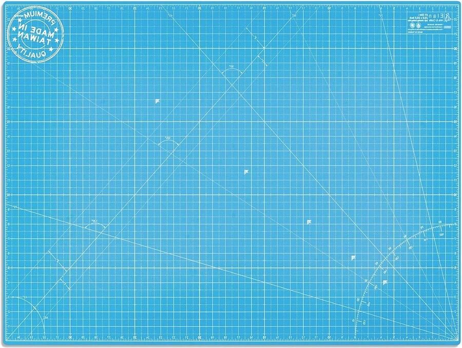 5-laagse Blauwe Zelfherstellende Snijmat 3 mm Dubbelzijdig Metrisch Raster Quilten Naaien Patchwork Scrapbooken A1 INCH