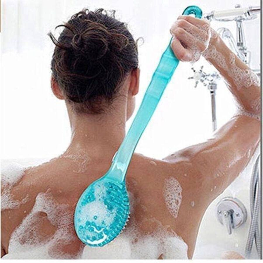 Boutique house Bad Borstel Terug Body Bad Douche Spons- Scrubber Borstels Met Handvat Scrub Huid Massager Peeling Badkamer Borstel