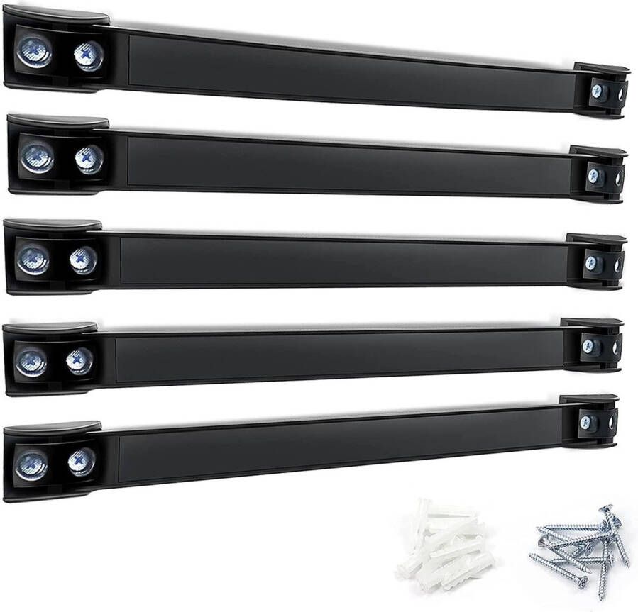 5 stuks gereedschapsset magneetstrips 40 cm sterke magneetrail magnetische gereedschapshouder wand magneet gereedschaphouder voor garage gereedschap organisatie