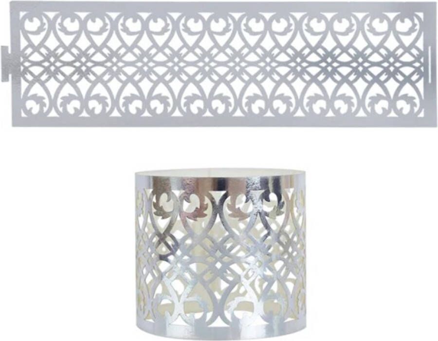 50 Papieren servetringen zilverkleurig met vouwsluiting 50 stuks Decoratie Bruiloft Verjaardag Tafeldecoratie Luxe Zilver Silver