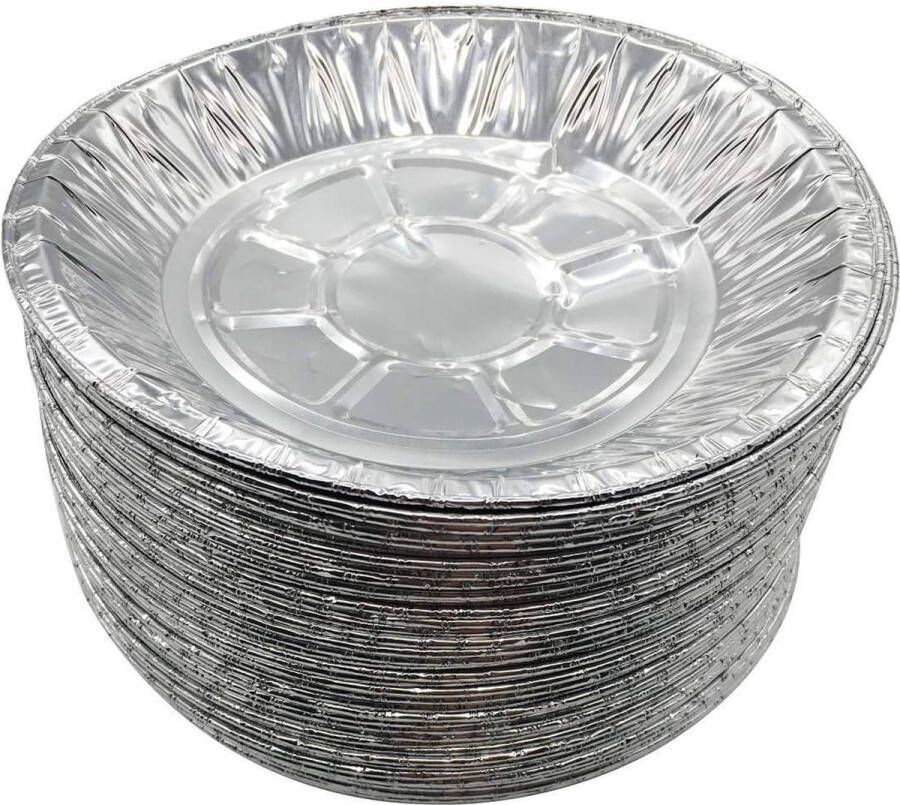 50 stuks hoogwaardige aluminium taartvormen voor taarten en quiches ø 6 inch Bakbenodigdheden Keukenaccessoires