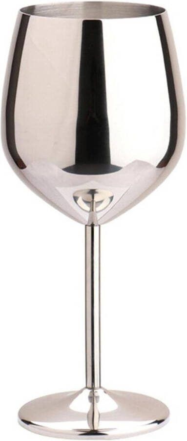 500 ml onbreekbare roestvrijstalen champagneglazen met steel voor cocktail bruiloft en verjaardag