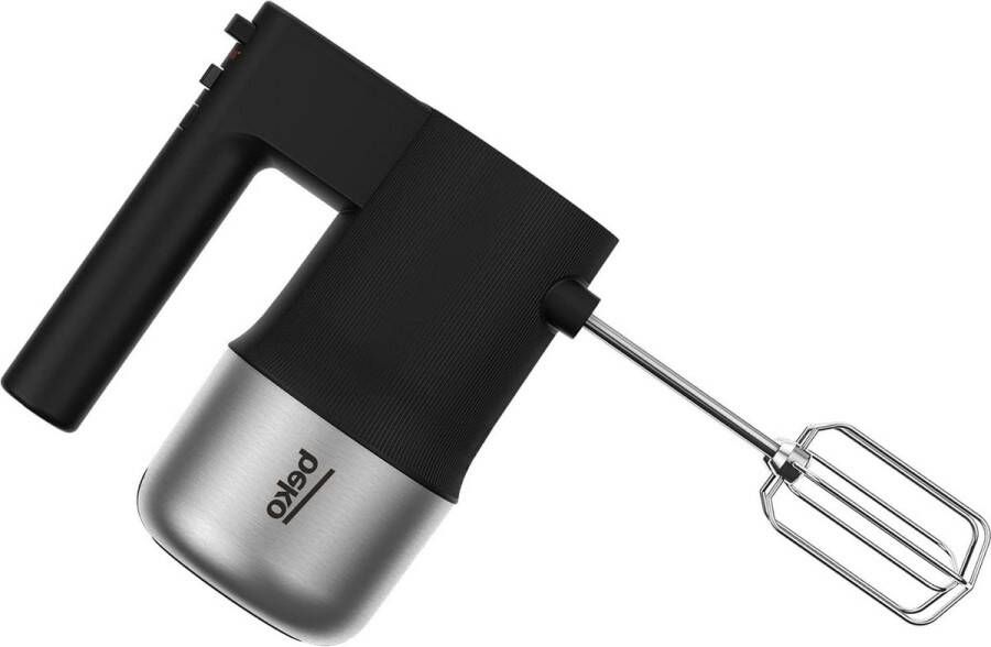 500 W 4 snelheden turbo 2 blender 2 deeghaken van roestvrij staal zwart mixer Sirius Line