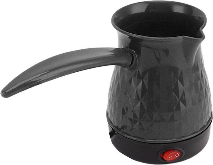 500ML Draagbare Koffiepot met Dubbele Bescherming en Afneembare Handgreep Warme Koffie Onderweg Elektrische (Zwart)