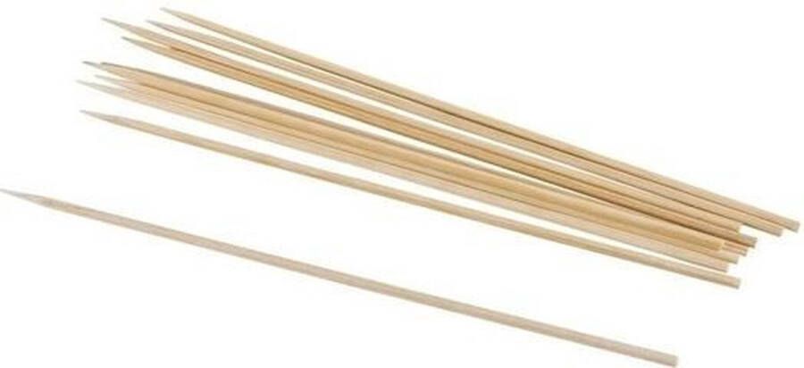 50x Sateprikkers bamboe 20 cm Sate stokjes Bamboe spiezen Prikkers