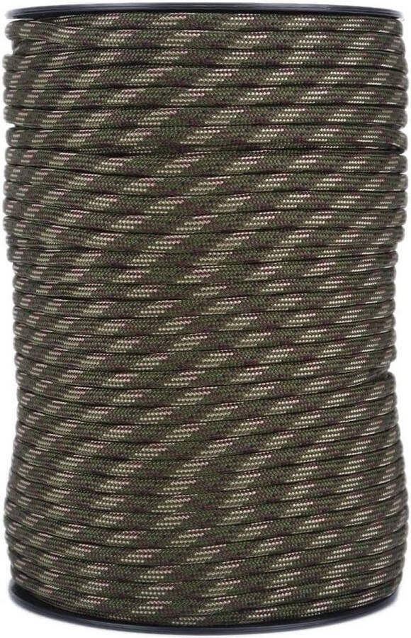 550 Paracord 9 Strand Parachutekoord Outdoor Survival Rope 100m reflecterend camouflage