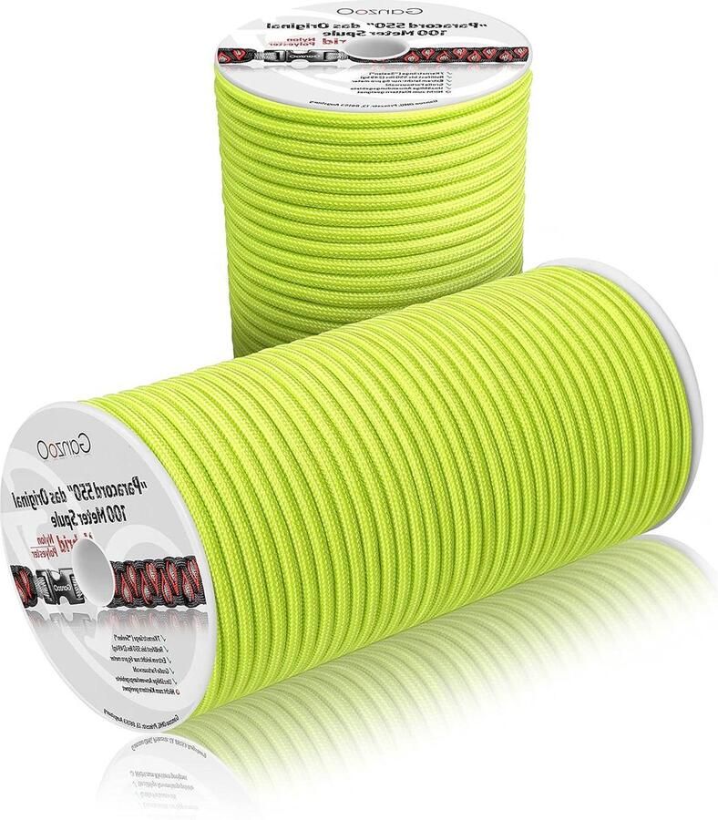 Paracord 550 touw type hybride voor armband-riem-halsband nylon-polyester hybride touw 100 meter nieuwe uitvoering met krachtige kwaliteit