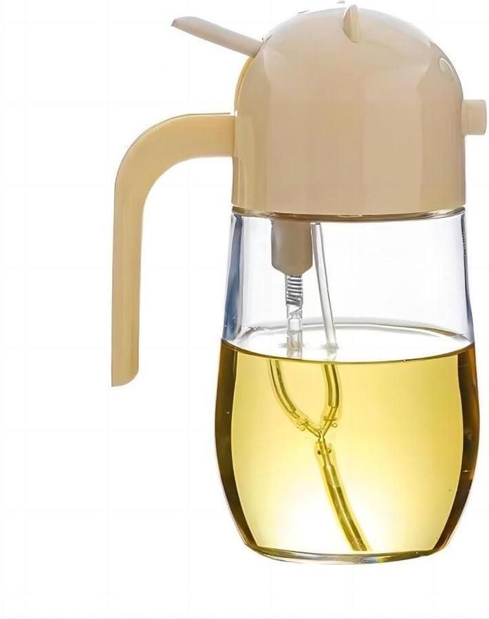 580 ml Oliedispenserfles Olie Sproeier 2-in-1 Olie Pot Oliespuitfles 2 Stuks Olijfolie Dispenser Oliespray Oliefles Sproeiers Azijnsproeier Olieflessen Olijfoliesproeier Keuken