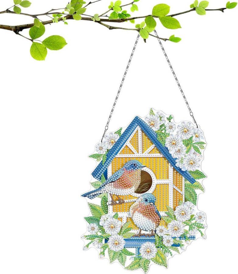 5D DIY Diamond Painting set diamond painting slinger krans decoratie doe-het-zelf diamantschilderijset beide zijden strasskristal schilderset deurkrans deurversiering wanddecoratie