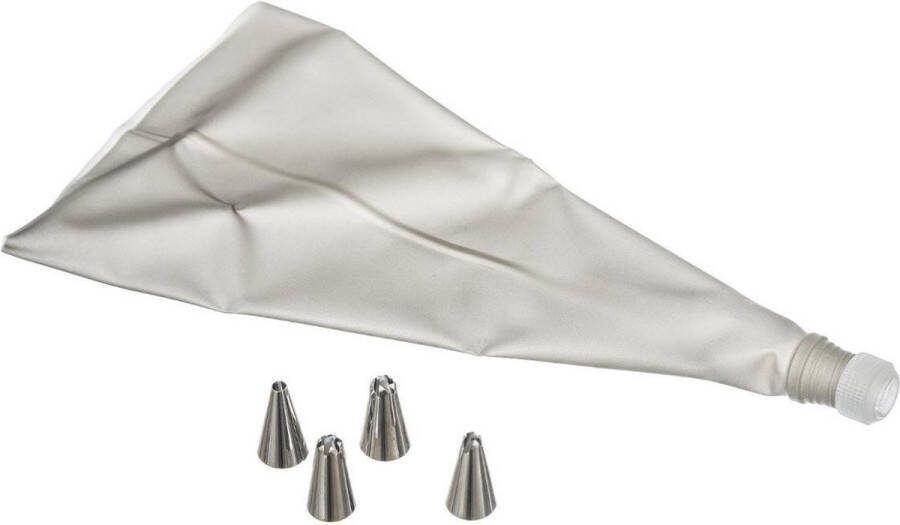 5five Simply Smart Spuitzak + 4 spuitmonden aluminium set