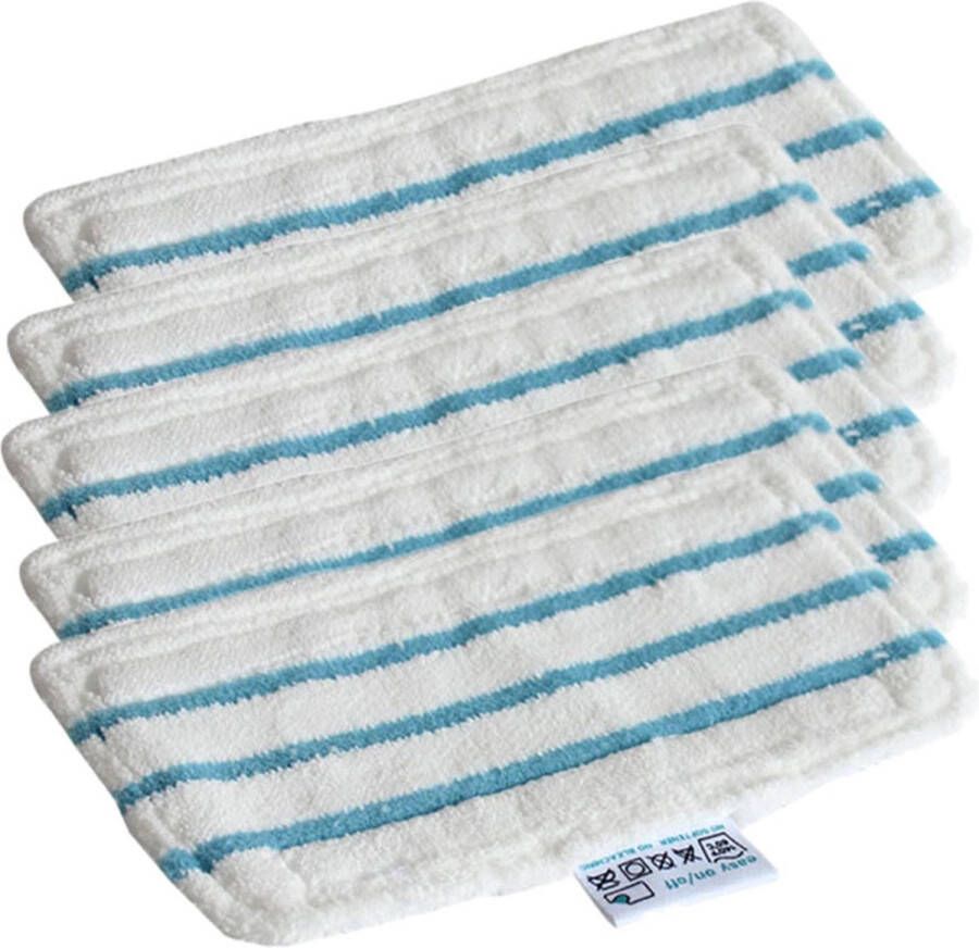 5x Stoomreiniger microvezel stoomdoek doek geschikt voor Black+Decker Dweil Pad wasbaar vloer reiniger mop stoom Vervangt FSMP20-XJ