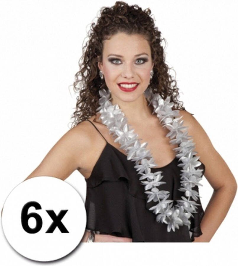 6 Hawaii kransen zilver
