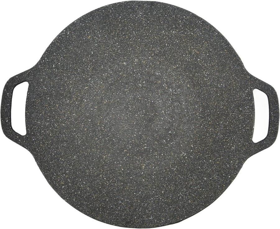 6-Layer Material Coating Non-Stick Grill Pan met Handgrepen Geschikt voor Inductie Gasfornuis 38cm