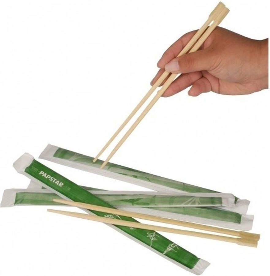 Merkloos Sans marque 6 paar Sushi Eetstokjes van bamboe Hout Chopsticks 6x2 stuks