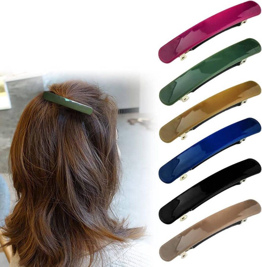 6 stuks haarspelden voor dames Franse haarspelden klassieke vintage snap haarspelden voor dames haarspelden voor dames 6 stuks