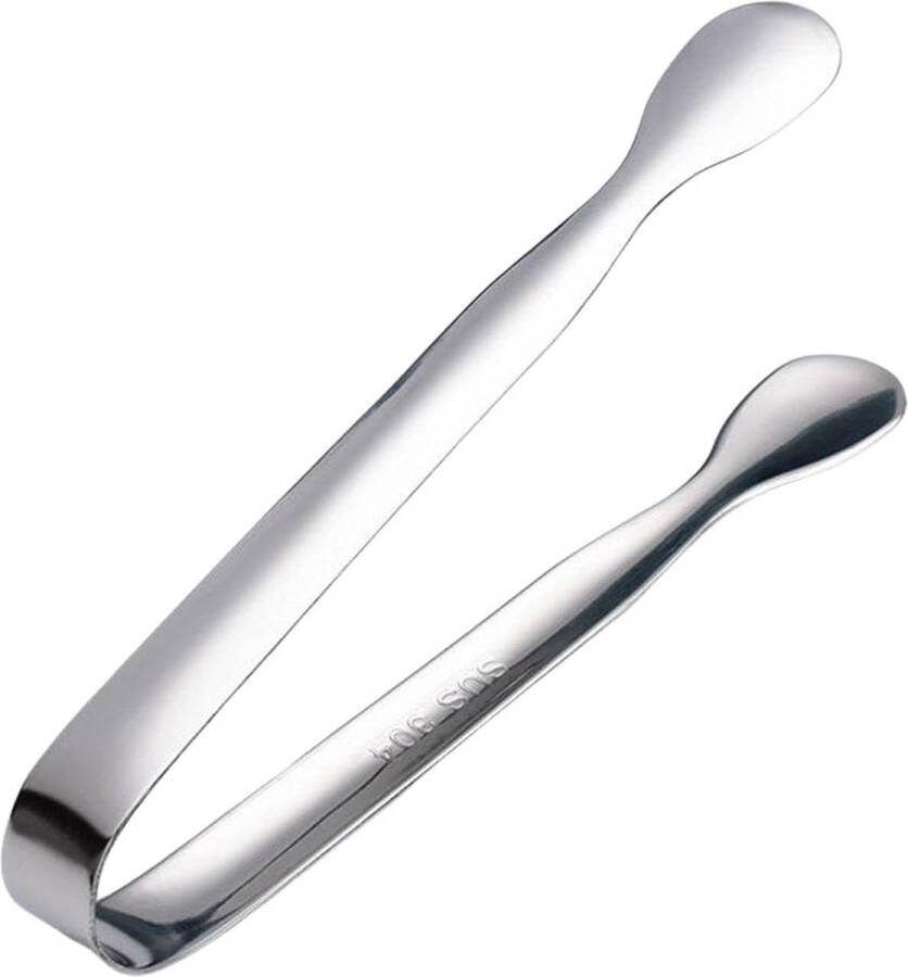 6 Voedseltangen Roestvrijstalen keukentang Heavy-duty tang mini-suikertang Saladetang Tang voor koken perfect voor eten