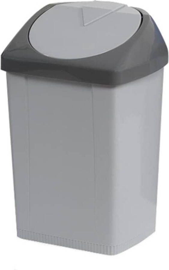 60 liter grijze vuilnisbak met zwenkdeksel RS4000-G vuilnisbak 60 liter