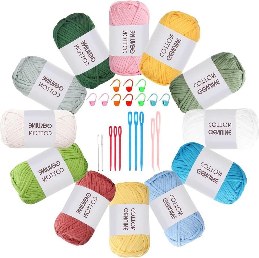 600 g Haakgaren 12 kleuren acrylwol handbreigaren voor haken en breien