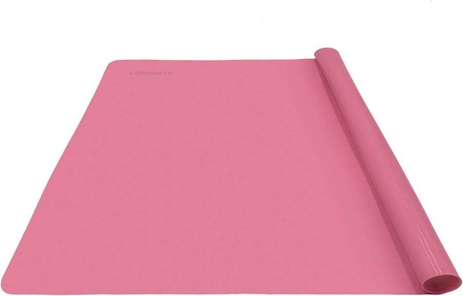 60x50cm extra grote siliconen bakmat multifunctionele antiaanbaklaag hittebestendig antislip (XL-PINK)