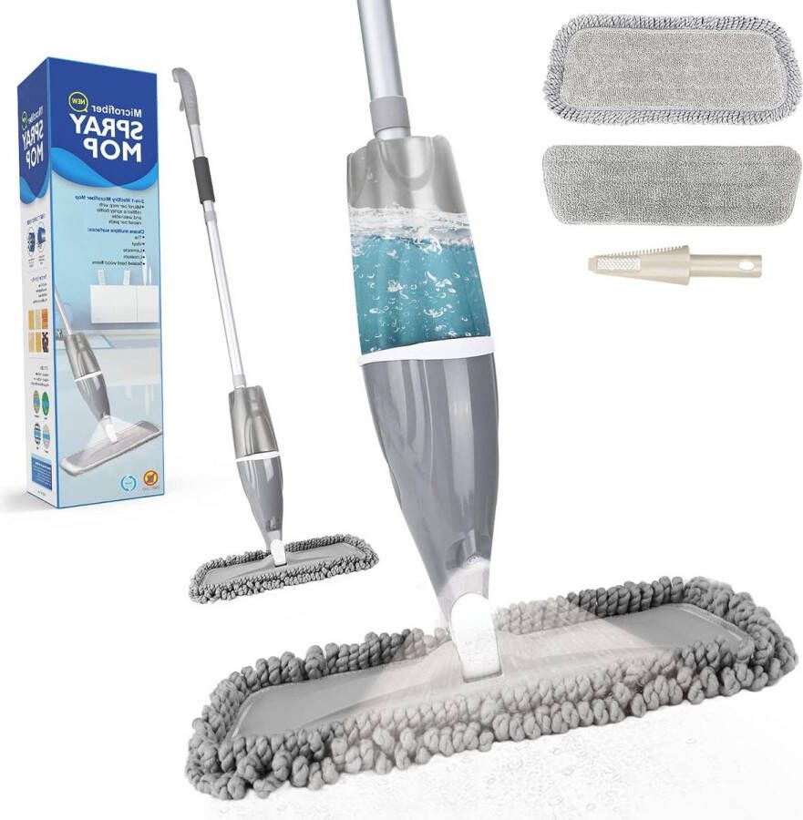 640ml Spray Mop Vloerdweil microvezel dweil gratis herbruikbare pads navulbare fles hardhouten vloer laminaat tegels multi-dweil Mop