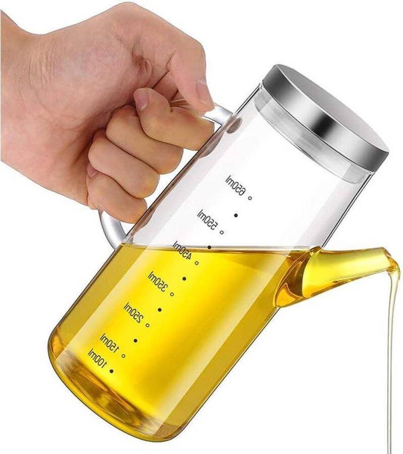 650 ml glazen Olijfoliedispenserfles oliefles Cruets voor olijfolie geen druppel container loodvrij