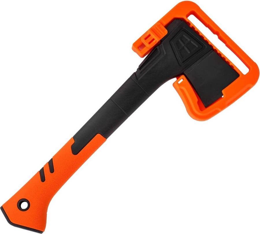 680 g bijl met glasvezel steel en koolstofstaal lemmet lengte 35 cm universele bijl voor tuin en bos kleine compacte camping splijtbijl lemmetbescherming