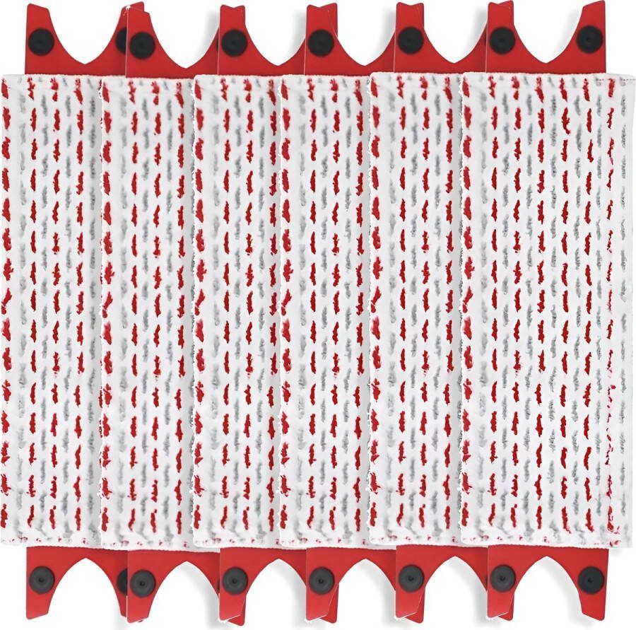 6x Dweil Navulling Mop geschikt voor Vileda UltraMax UltraMat 2-in-1 Microvezel wasbaar schoonmaak reinigen vervanging dweil spray mop