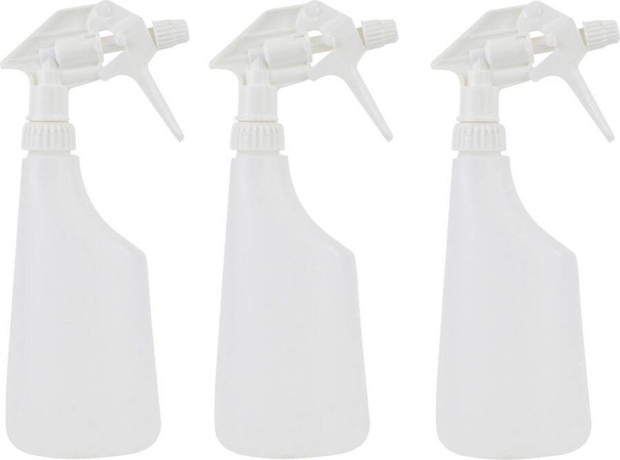 6x Plantenspuiten waterspuiten 0 6 liter transparant Waterverstuivers watersproeiers Desinfectiespray houder Plantenverzorging