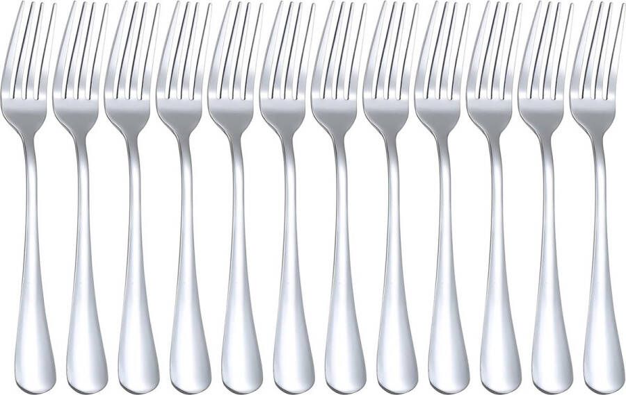 7 9 inch tafelvorken menuvorken vorken bestek set roestvrij staal diner vorken voor thuisgebruik huis keuken restaurant (12 stuks)