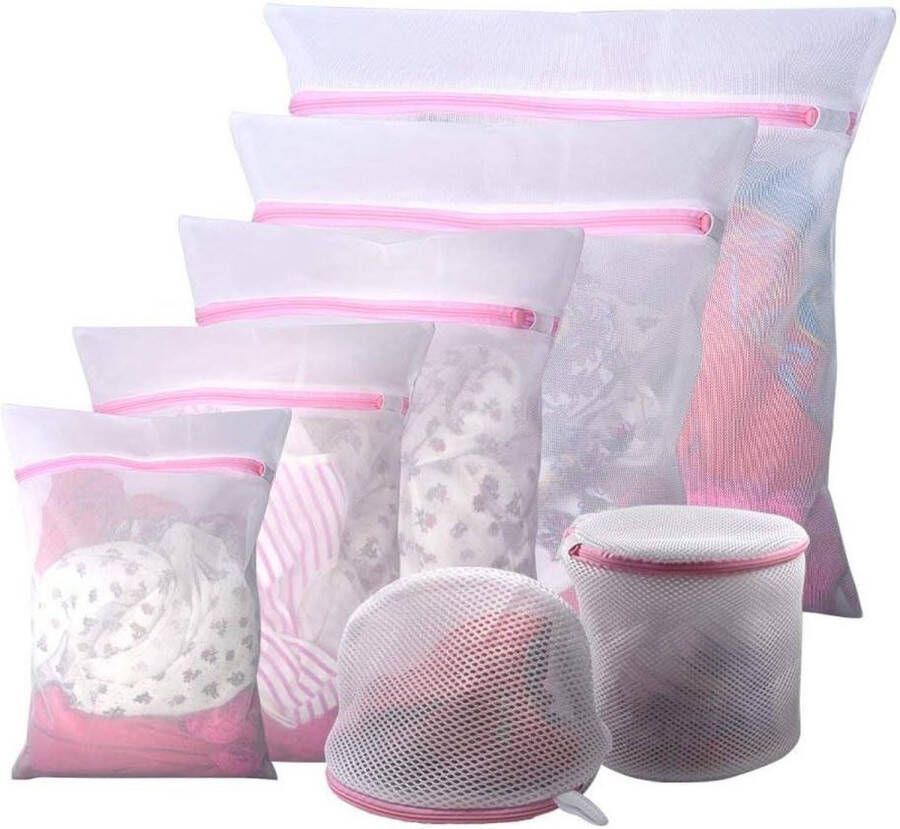 7-delige set wasnetten voor wasmachine lingerie en fijne was waszak met ritssluiting kookvast ideaal voor ondergoed sokken beha's schoenen gordijnen Laundary Net
