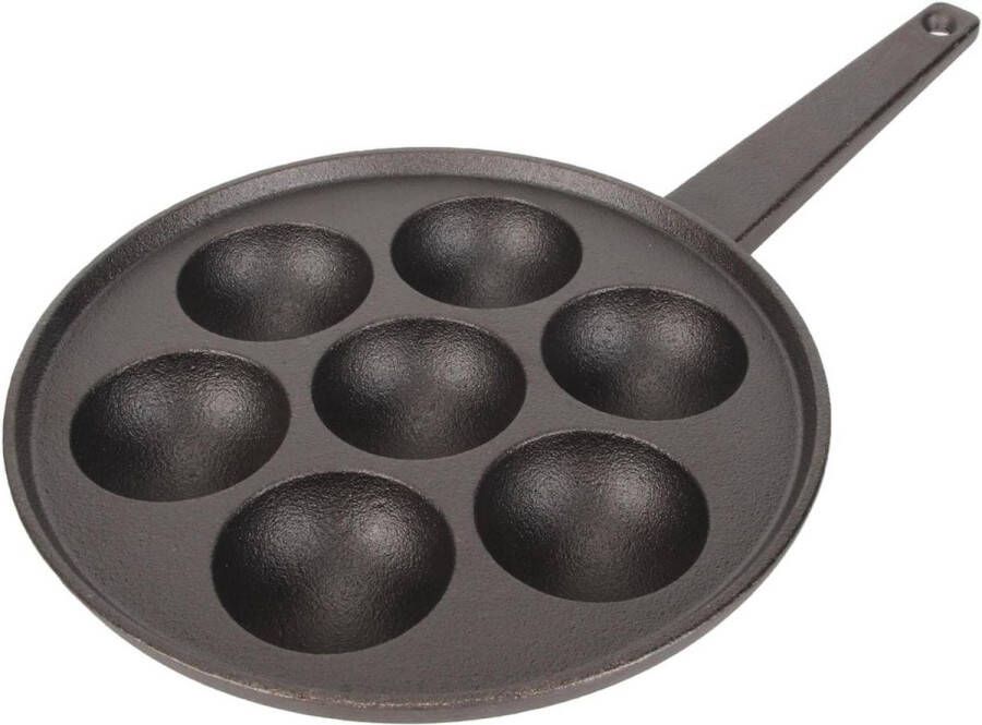 7-Grid Gietijzeren Takoyaki Grill Pan Octopus Gehaktballen Bakplaat Voor Elektrische Inductie Gasfornuis
