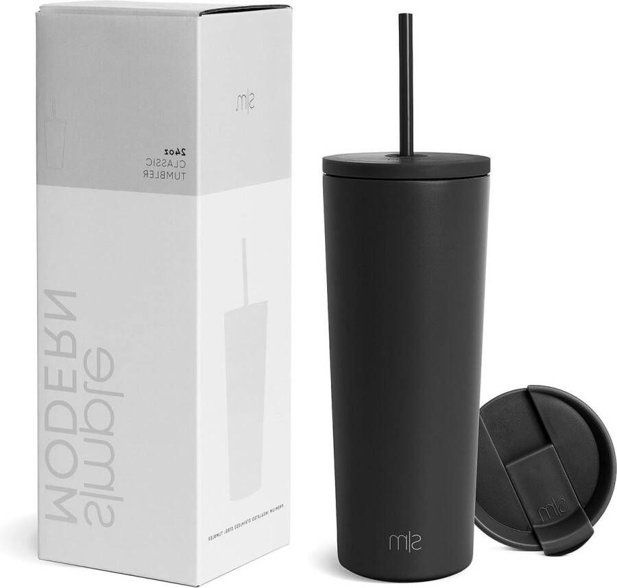710mL Classic Reismok Tumbler Bier Pint Beker Middernacht Zwart